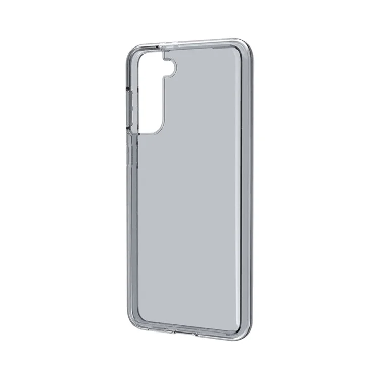 Clear Design Anti-fingerprint Case for Samsung Galaxy S21 Plus 5G PC+TPU Combo Back Case - Black