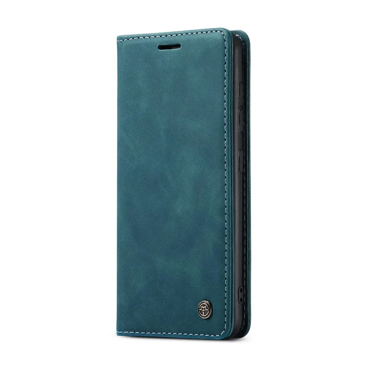 CASEME 013 Series Auto-absorbed Wallet Leather Shell for Samsung Galaxy S21+ 5G - Blue