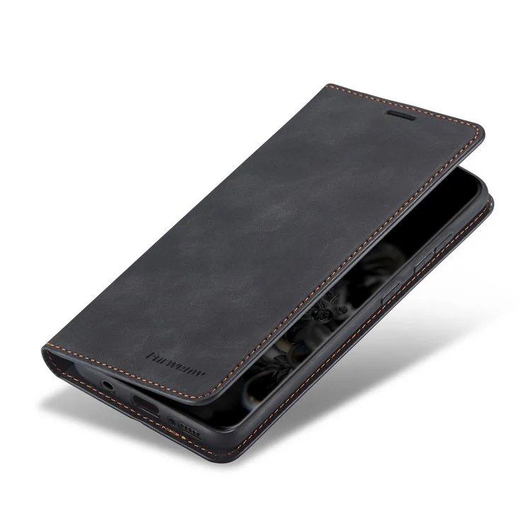 Forwenw Fantasy Series Wallet Leather Phone Stand Hülle Für Samsung Galaxy S21 4G/5G - Schwarz