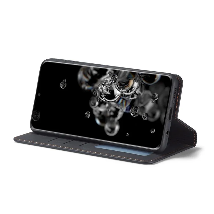 Forwenw Fantasy Series Wallet Leather Phone Stand Hülle Für Samsung Galaxy S21 4G/5G - Schwarz