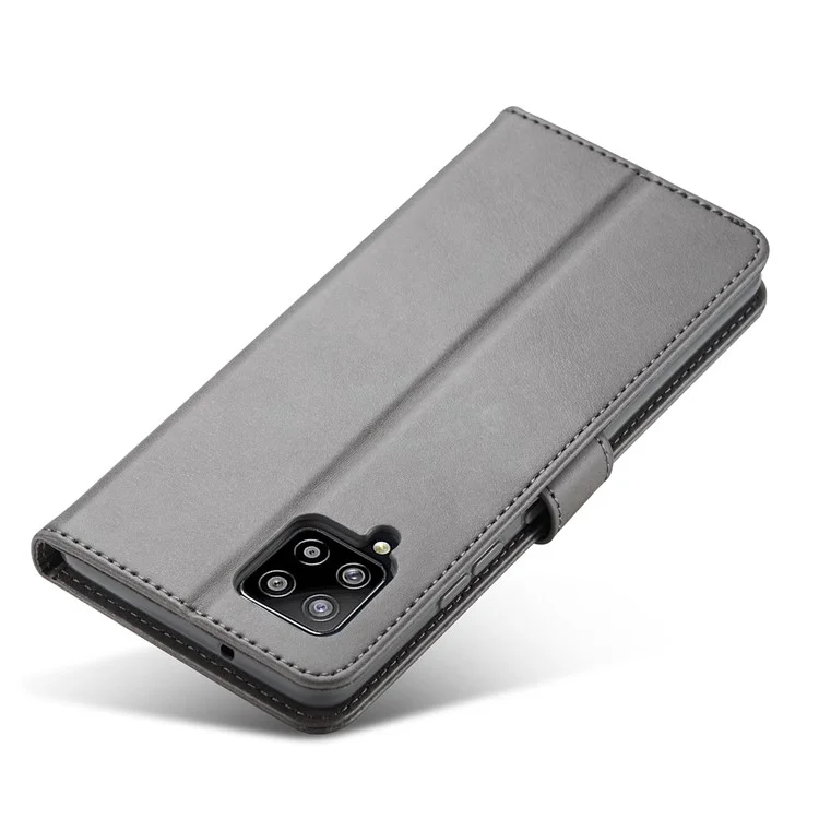 LC.IMEEKE for Samsung Galaxy A42 5G Leather Wallet Case - Grey
