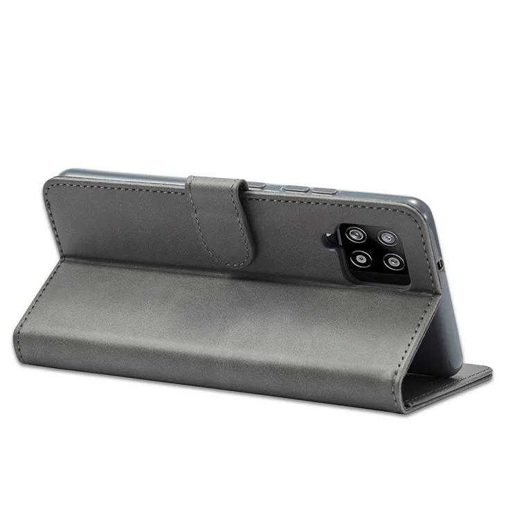 LC.IMEEKE for Samsung Galaxy A42 5G Leather Wallet Case - Grey