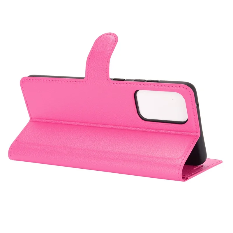 Litchi Texture Leather Wallet Stand Design Phone Cover for Samsung Galaxy A52 4G / 5G / A52s 5G - Rose