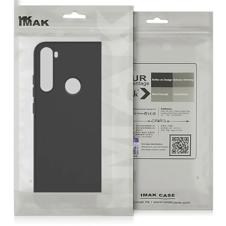 IMAK UC-2 Series Skin-feel Soft TPU Phone Shell Case for Samsung Galaxy A12 - Black