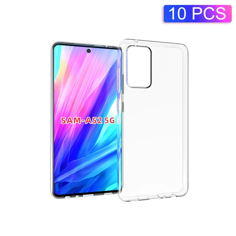 10Pcs/Pack Protège-écran résistant à l'eau pour Samsung Galaxy A52 4G/5G / A52s 5G Housse de protection flexible en TPU