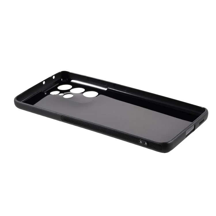 Pour Samsung Galaxy S21 Ultra 5G Étui Fibre de Carbone TPU Protecteur Couverture