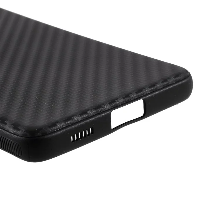 Para Samsung Galaxy S21 Ultra 5G Case Cubierta Protector TPU de Fibra de Carbono