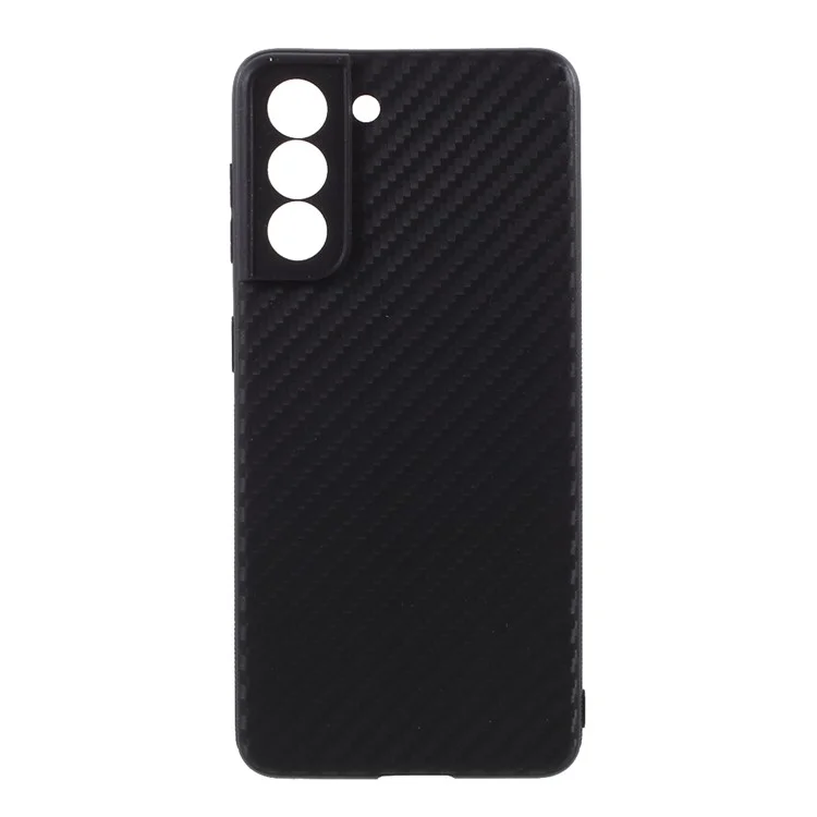 Cubierta Telefónica Para Samsung Galaxy S21 4G/5G Case TPU de Fibra de Carbono