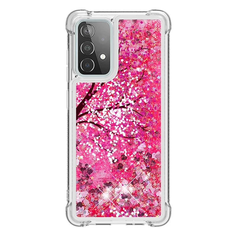 Patterned Quicksand Shockproof Protector for Samsung Galaxy A52 4G/5G / A52s 5G TPU Shell - Flower