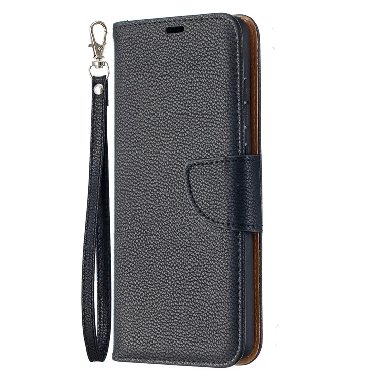 Litchi Surface with Wallet Leather Stand Case for Samsung Galaxy A52 4G/5G / A52s 5G - Black