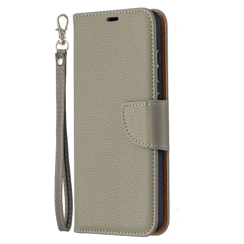 Litchi Surface with Wallet Leather Stand Case for Samsung Galaxy A52 4G/5G / A52s 5G - Grey