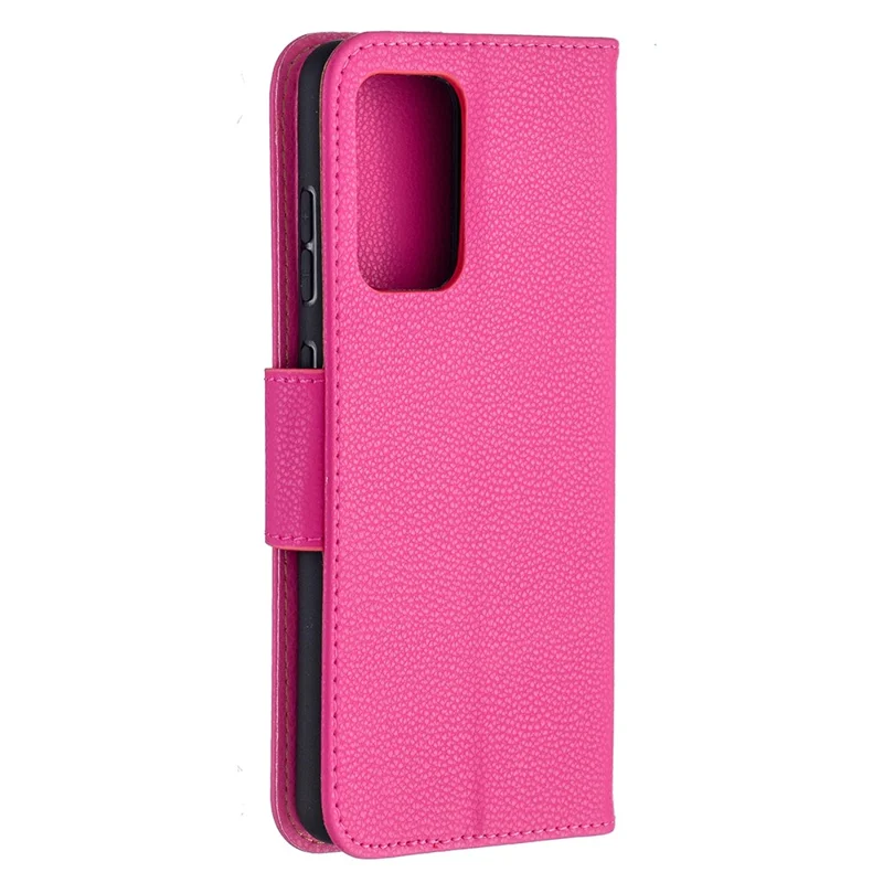 Litchi Surface with Wallet Leather Stand Case for Samsung Galaxy A52 4G/5G / A52s 5G - Rose