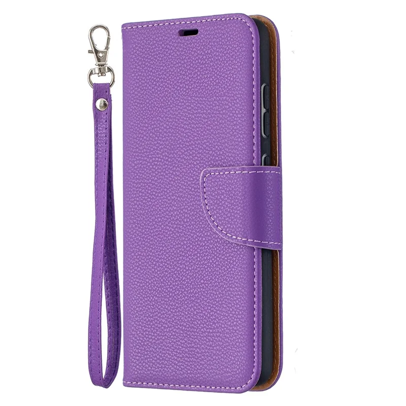 Litchi Surface with Wallet Leather Stand Case for Samsung Galaxy A52 4G/5G / A52s 5G - Purple