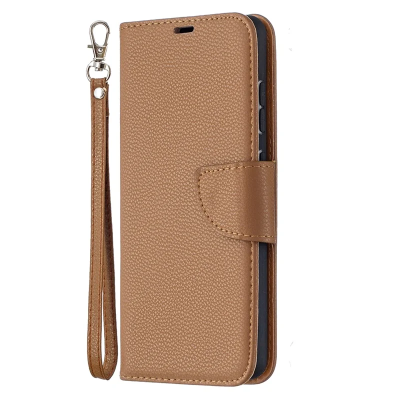 Litchi Surface with Wallet Leather Stand Case for Samsung Galaxy A52 4G/5G / A52s 5G - Brown