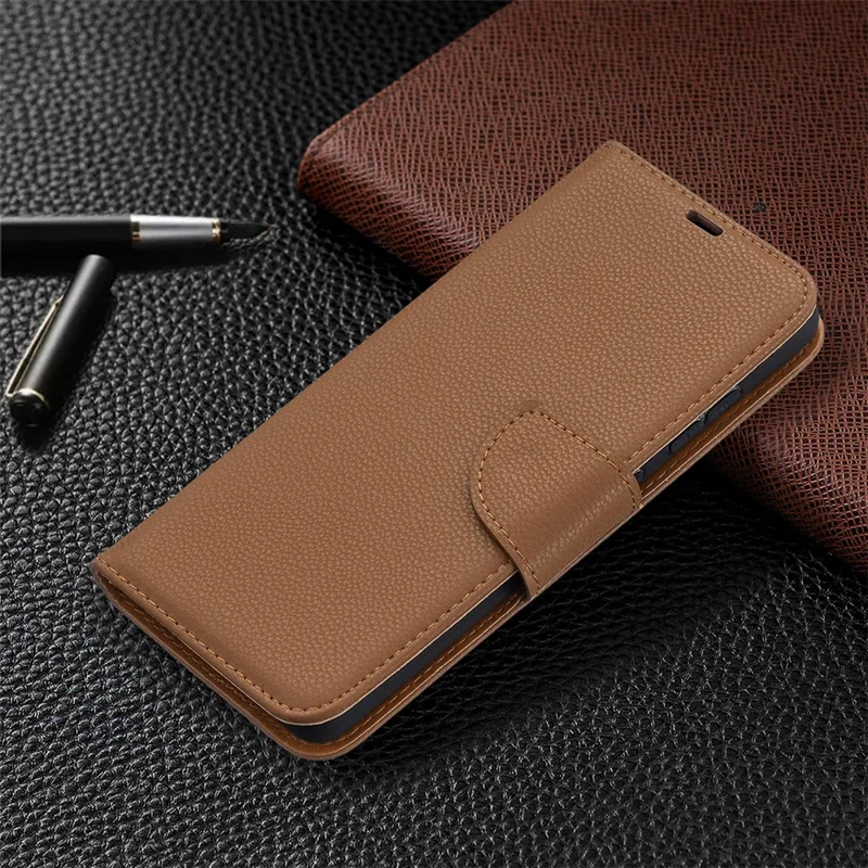 Litchi Surface with Wallet Leather Stand Case for Samsung Galaxy A52 4G/5G / A52s 5G - Brown