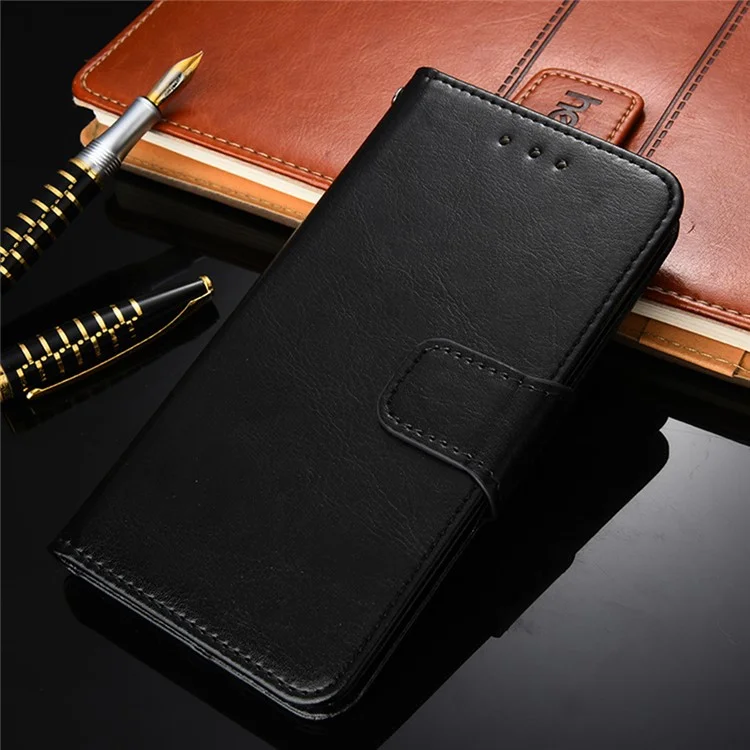 PU Leder -hülle Cover Für Samsung Galaxy A42 5G Wallet Stand Design Protective Shell - Schwarz