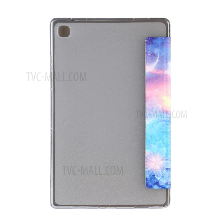 Funda de Cuero con Soporte para Tablet con Estampado de Patrones para Samsung Galaxy Tab A7 10.4 (2020) / (2022) T500 / T505 - Cielo Estrellado / Castillo