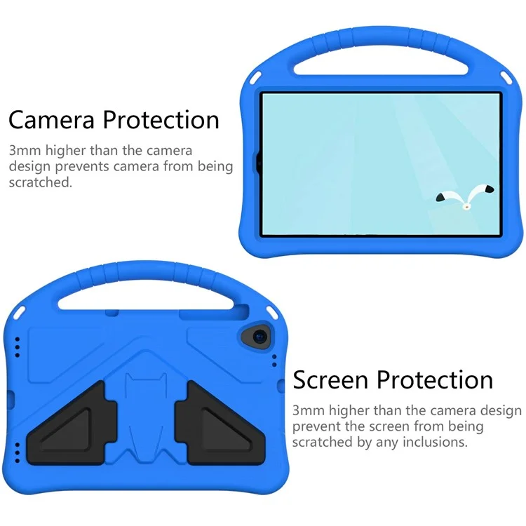 Case EVA à Ordinateur de Cochon de Kickstand Pour Samsung Galaxy Tab A 10.1 (2019) T510 - Bleu