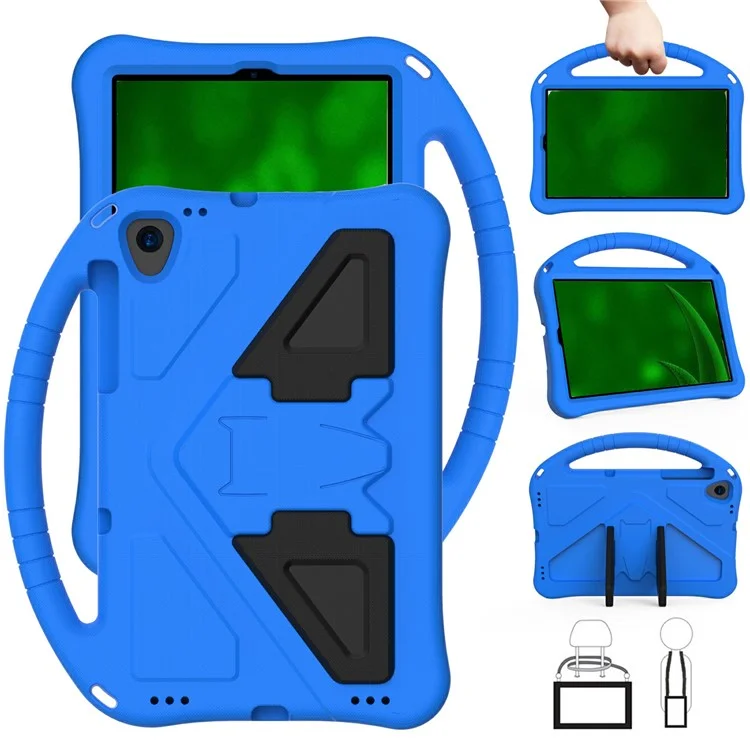 Case EVA à Ordinateur de Cochon de Kickstand Pour Samsung Galaxy Tab A 10.1 (2019) T510 - Bleu