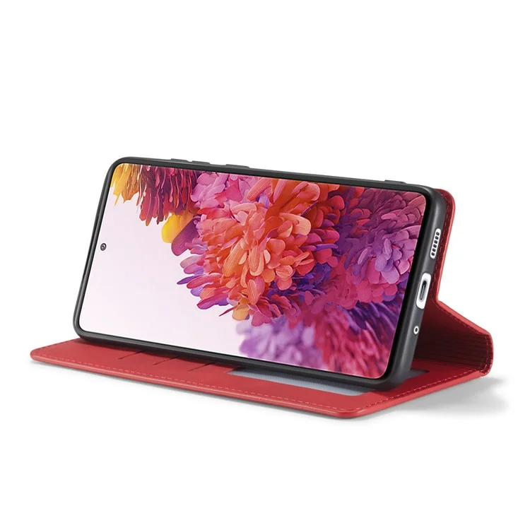 Forwenw Fantasy Series Skin Feeling Leather Case Para Samsung Galaxy S20 fe 4g/fe 5g/s20 Lite/S20 fe 2022 - Vermelho