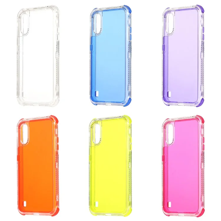 Case de Teléfono Protector de PC+TPU Para Samsung Galaxy A01 - Violeta