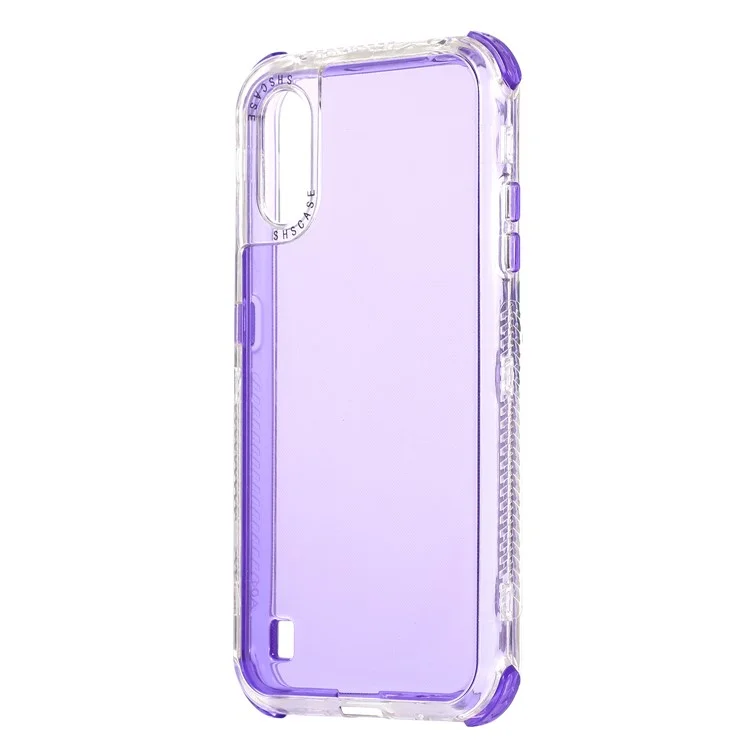 Hard PC+TPU Protective Phone Case for Samsung Galaxy A01 - Purple