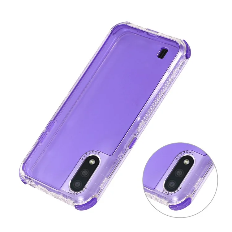 Hard PC+TPU Protective Phone Case for Samsung Galaxy A01 - Purple