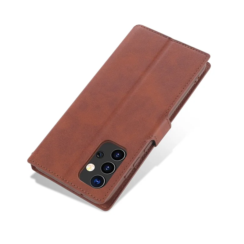 AZNS For Samsung Galaxy A52 4G/5G / A52s 5G Protective Case Leather Shell Cell Phone Cover with Wallet Stand - Brown