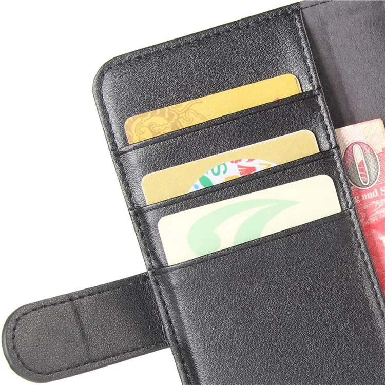 Für Samsung Galaxy S21 4G / 5G Geteilte Lederhülle Brieftasche Ständer Handyhülle - Schwarz