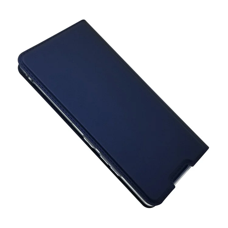 Magnetic Closure PU Leather Stand Cell Phone Case for Samsung Galaxy A42 5G - Blue