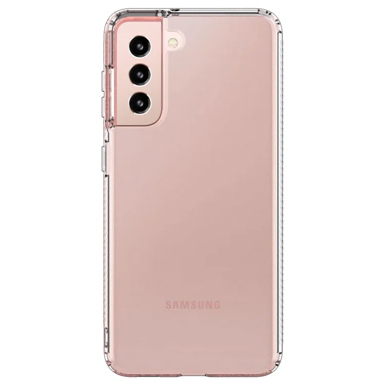 For Samsung Galaxy S21 4G/5G GW18 Clear Color Flash Powder TPU Case Cover- Transparent