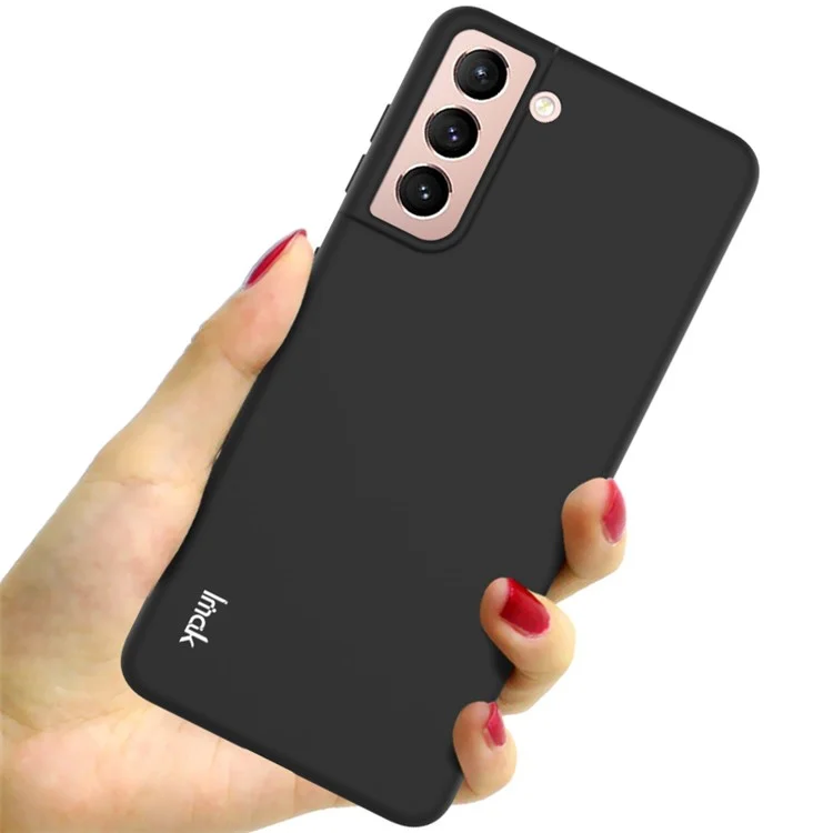 IMAK UC-2 Серия противоцарапная цветная мягкая ТПУ-накладка для Samsung Galaxy S21 Plus 5G - Черный 