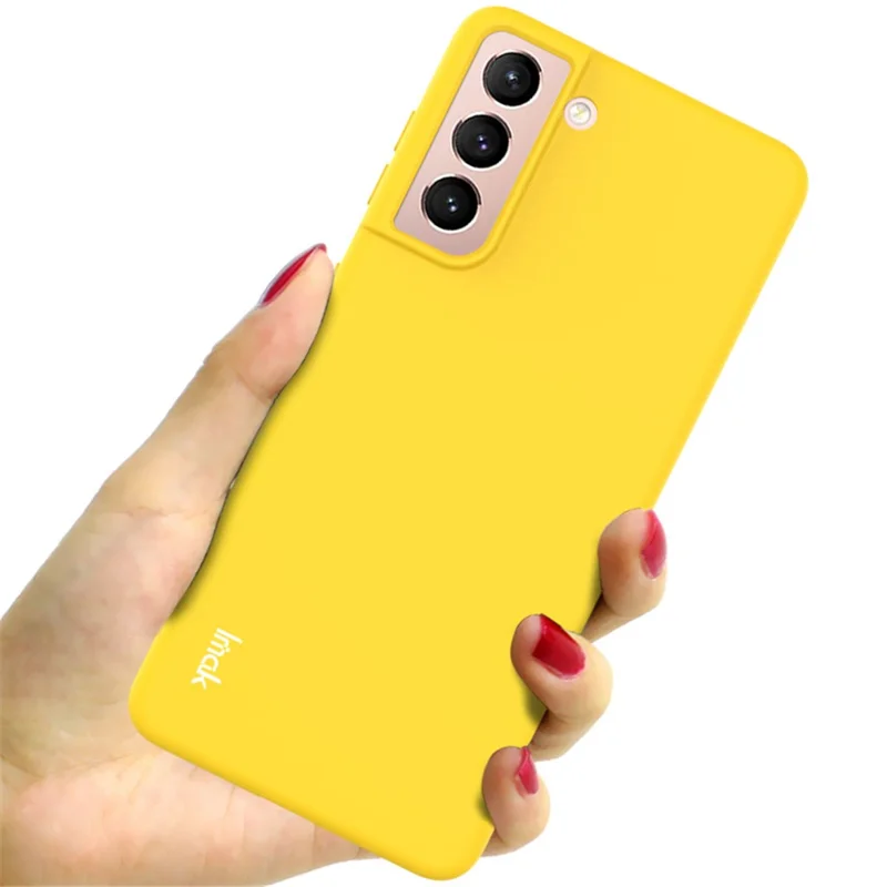 IMAK UC-2 Series Anti-Scratch Colorful Soft TPU Cover Case for Samsung Galaxy S21 Plus 5G - Yellow