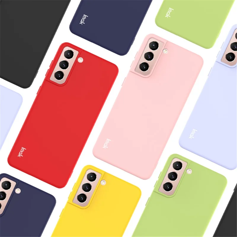 IMAK UC-2 Series Anti-Scratch Colorful Soft TPU Cover Case for Samsung Galaxy S21 Plus 5G - Yellow