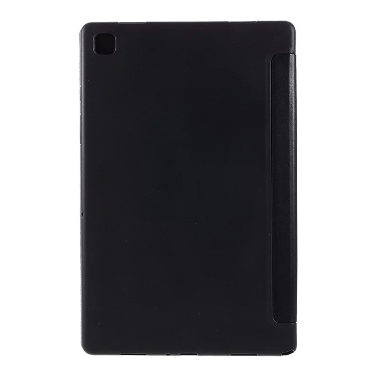 Amorus Trip-plegado De Cuero Con Estilo Con Estilo Para Samsung Galaxy Tab A7 10.4 (2020) T500 - Negro