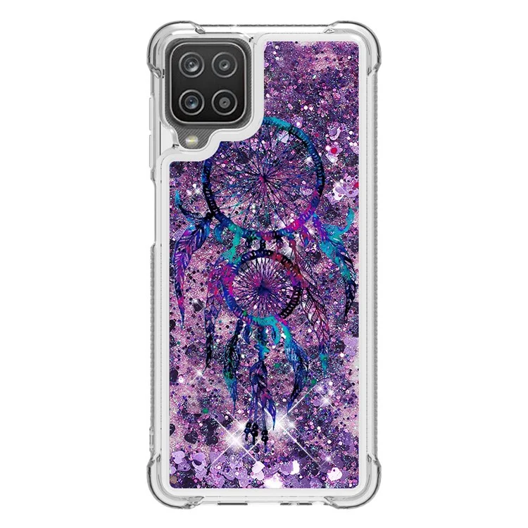 Gemusterter Quicksand Stoßfester TPU-Schale für Samsung Galaxy A12/M12 Cover - Windspiel