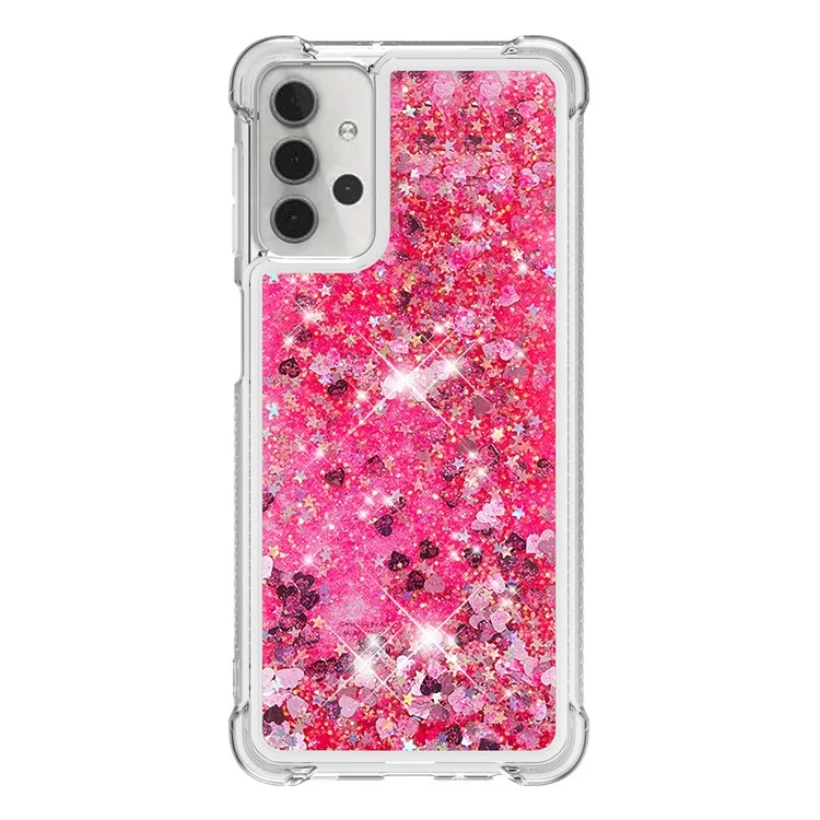 TPU-Schutzhülle mit witzigem Quicksand-Design für Samsung Galaxy A32 5G/M32 5G - Rose