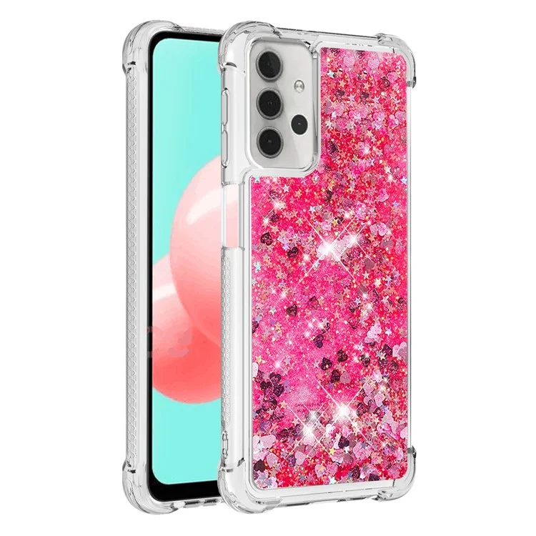 TPU-Schutzhülle mit witzigem Quicksand-Design für Samsung Galaxy A32 5G/M32 5G - Rose