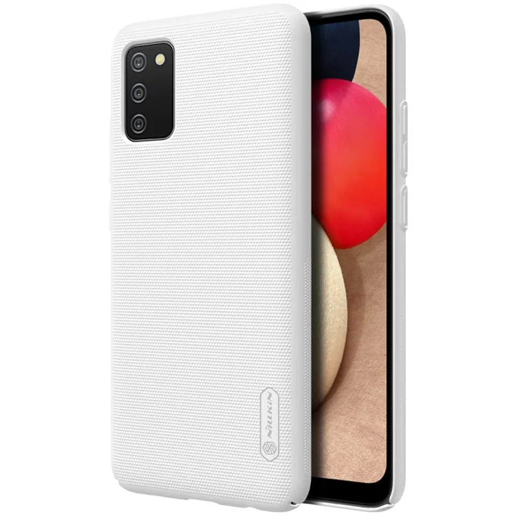 NILLKIN Frosted Shield Matte Finish Hard PC Case for Samsung Galaxy M02s/A02s (164.2x75.9x9.1mm) - White
