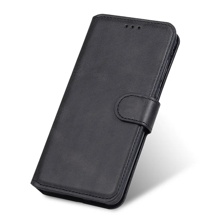 Étui de Téléphone en Cuir Flip Stand Classic Pour Samsung Galaxy A52 4g / 5G / A52s 5G - le Noir