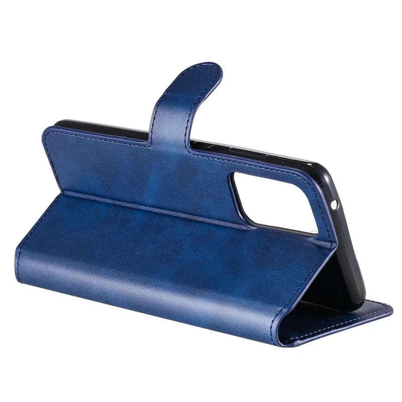 Classic Wallet Stand Flip Leather Phone Case for Samsung Galaxy A52 4G/5G / A52s 5G - Blue