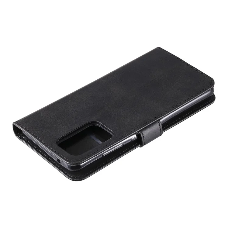 Étui de protection en cuir à pochette zippée pour smartphone Samsung Galaxy A52 4G/5G / A52s 5G - Noir