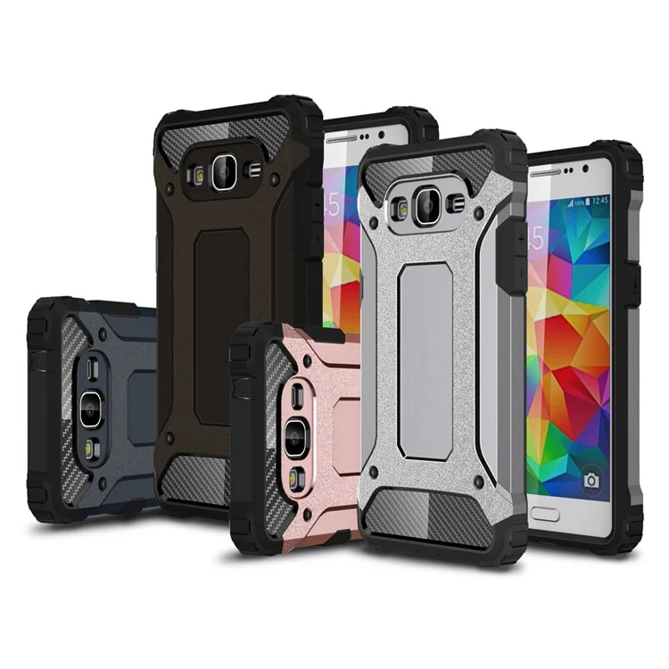 Armor Guard Plastic + TPU Hybrid Case for Samsung Galaxy Grand Prime SM-G530 - Black