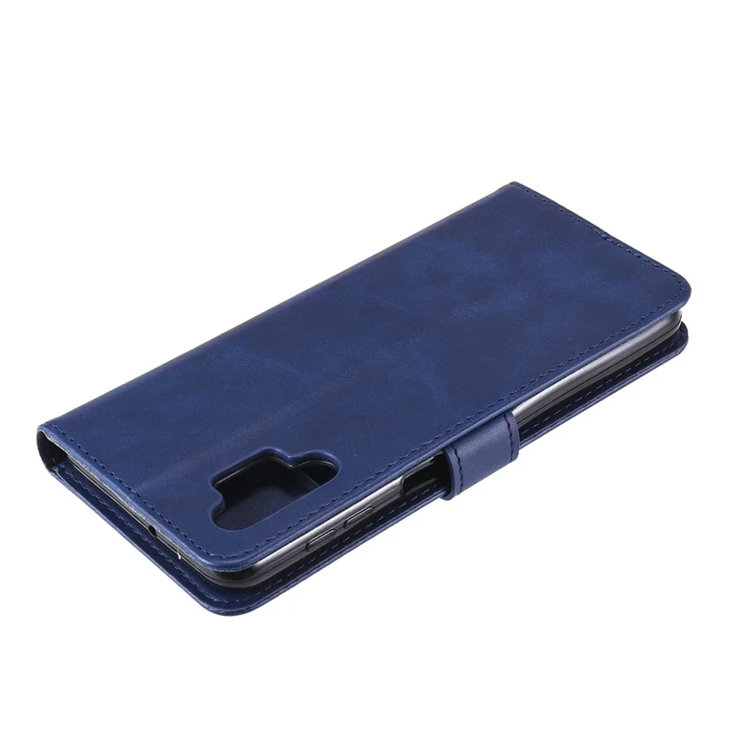 Zipper Pocket Wallet Leather Stand Case for Samsung Galaxy A32 5G/M32 5G Cover - Blue