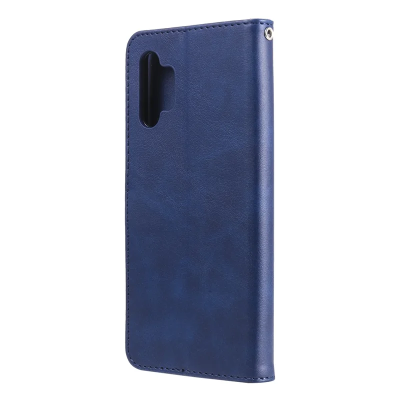 Zipper Pocket Wallet Leather Stand Case for Samsung Galaxy A32 5G/M32 5G Cover - Blue