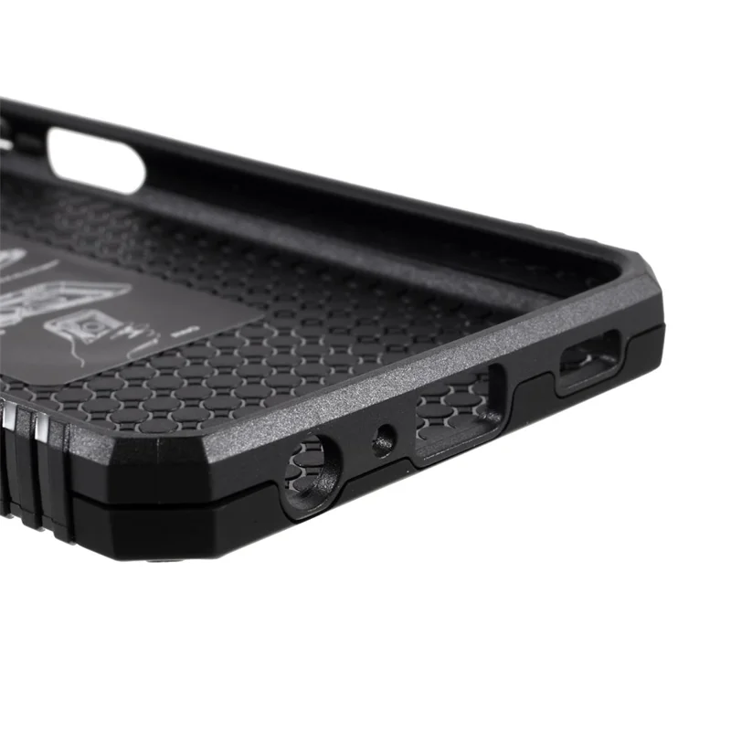 PC + TPU Combo Design Anti-drop Hybrid Phone Shell with Ring Kickstand for Samsung Galaxy A32 5G/M32 5G - Black