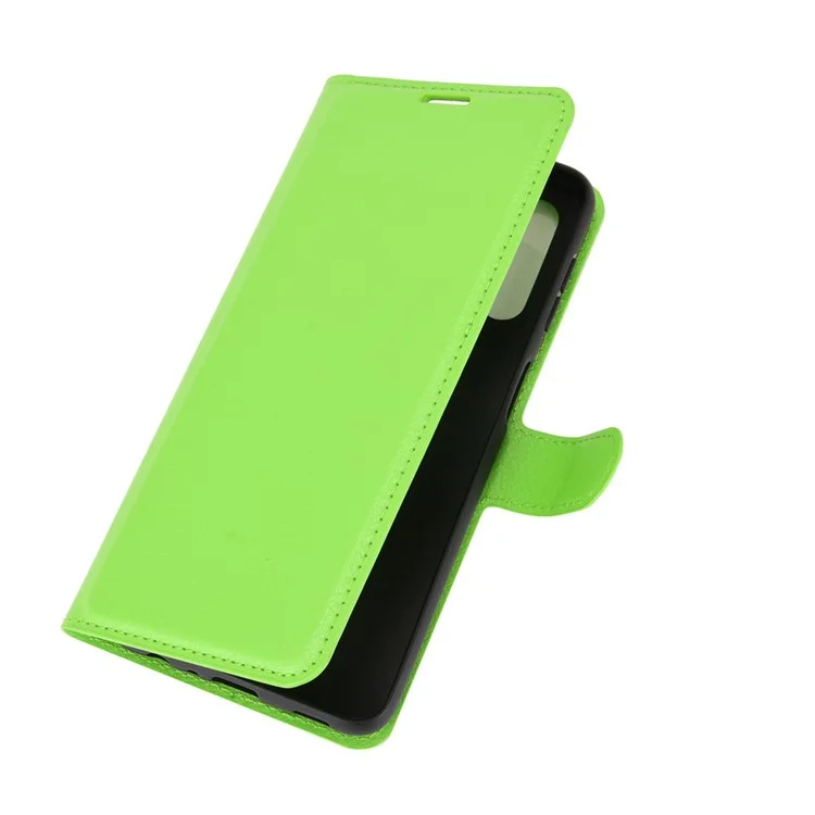 Custodia protettiva per telefono Litchi Texture Leather per Samsung Galaxy A32 5G/M32 5G - Verde