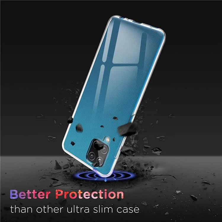 Anti-fingerabdruck Clear Soft TPU Phone Case Shell Für Samsung Galaxy A12