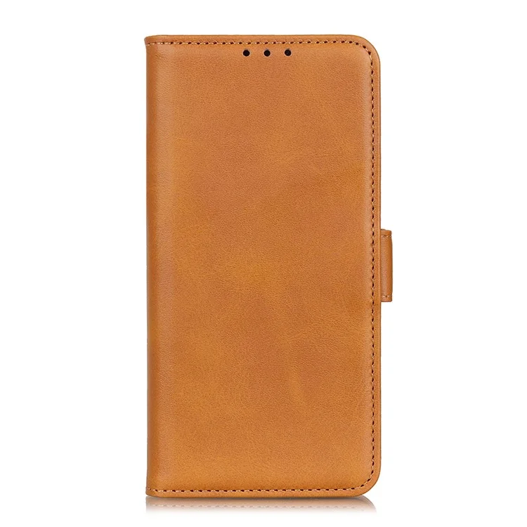 Für Samsung Galaxy A32 4G (EU -version) Magnetic Clasp Design Folio Flip Wallet Lederstand Hülle - Gelb