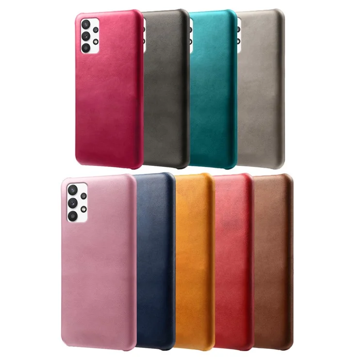 KSQ PU Leather Coated PC Phone Case for Samsung Galaxy A32 5G/M32 5G - Green